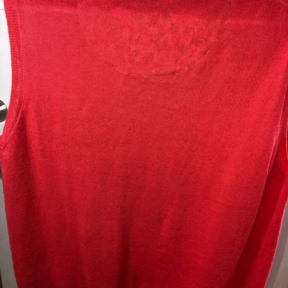 NEW, Biline lady’s red orange linen cotton vest. L - Picture 8 of 8